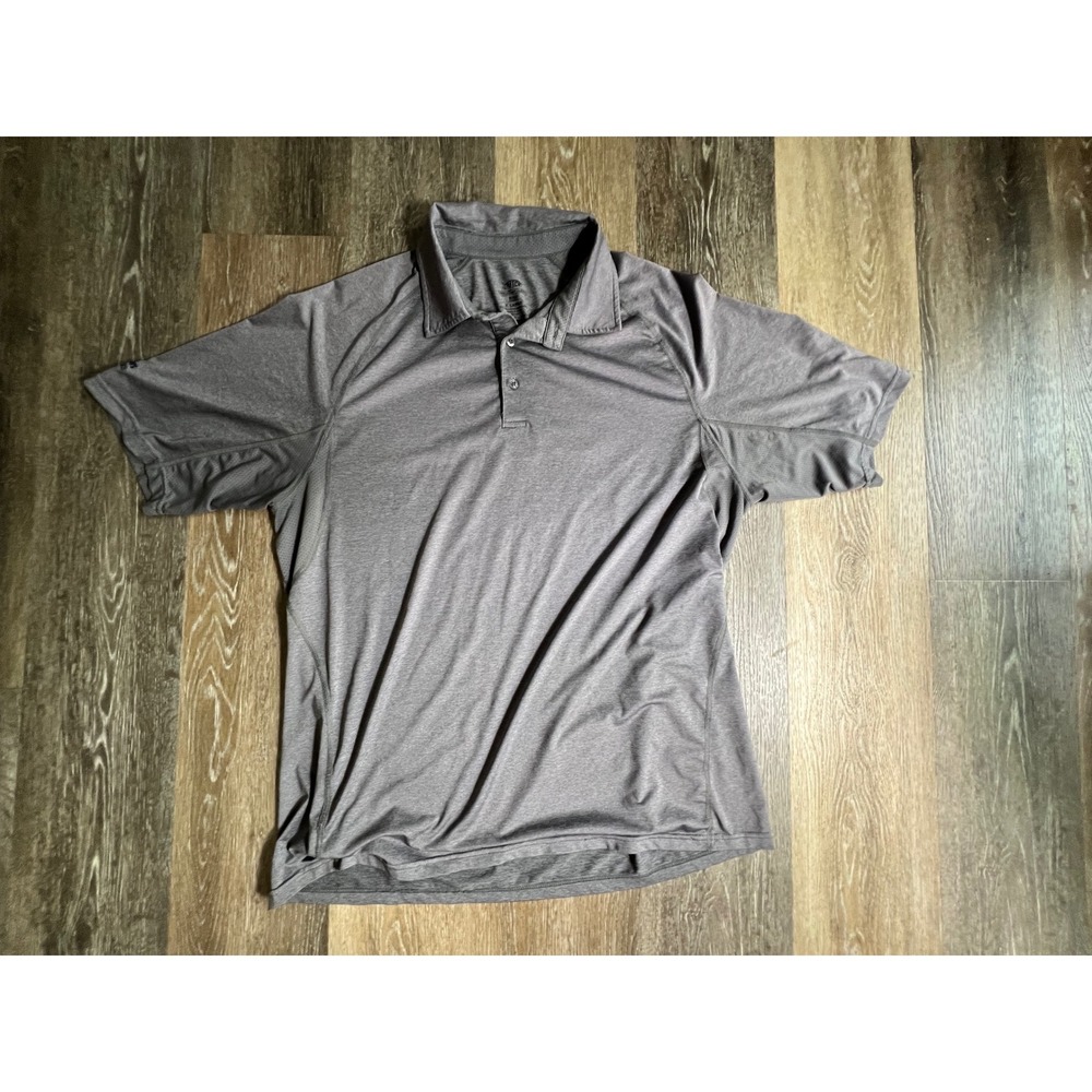 AFTCO Polo Shirt Mens XL Gray Short Sleeve Performance Builders FirstSource Logo